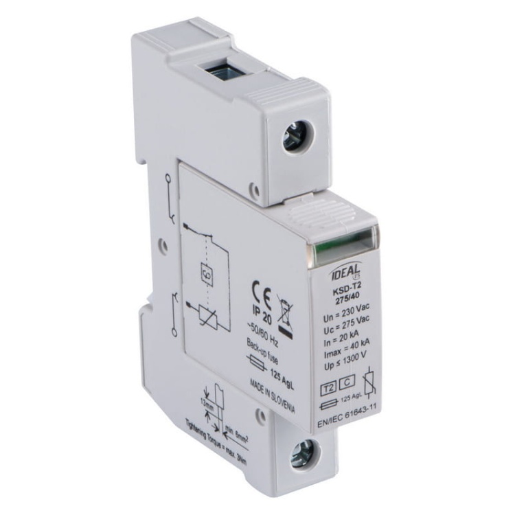 Warystorowy ogranicznik przepięć KSD-T2 275/40 1P Ideal 23130