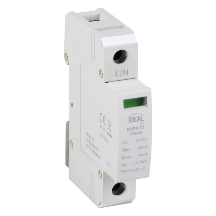 Ogranicznik przepięć KSPD-T2 275/40 1P Ideal 36310