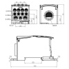 Blok rozdzielczy SPLIT 400A 12 otworów (5x2,5-16mm2 + 4x2,5-10mm2 + 2x6-35mm2 + 1x95-185mm2) Pawbol wymiary
