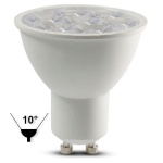 Żarówka LED V-TAC SAMSUNG CHIP GU10 6W 10st VT-249 4000K 445lm 5 Lat Gwarancji