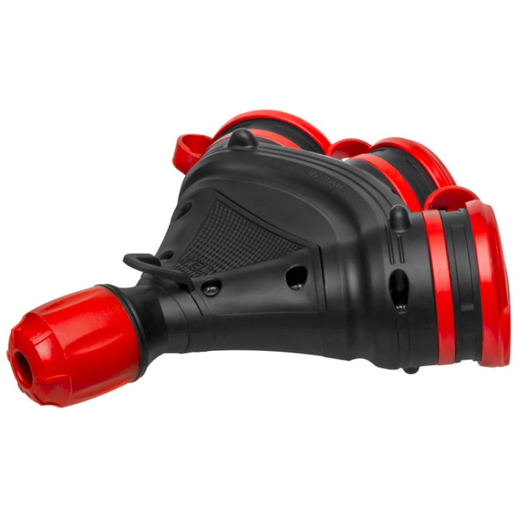 Gniazdo hermetyczne potrójne GN-X3/54 EXTREM z klapką 230V przemysłowe IP54 KEL bok