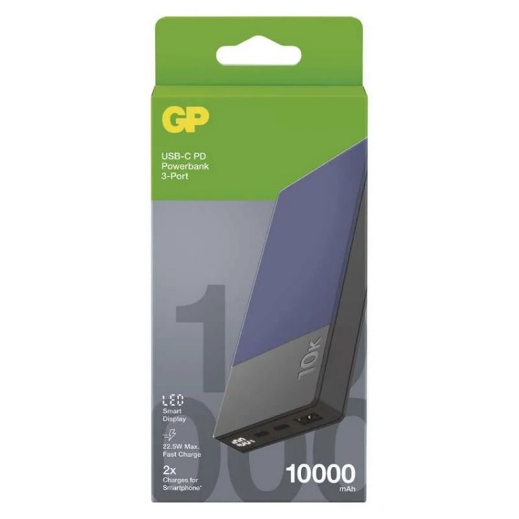 Powerbank M2+ 22,5W 10000mAh niebieski GP B6310BL opakowanie