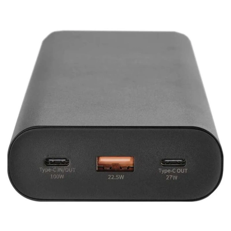 Powerbank do laptopa NTBF30 100W PD 27000mAh czarny Emos B0561B porty