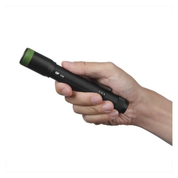 Latarka LED Discovery C33 na baterie 2×AA 180lm IPX4 GP P8504 porównanie