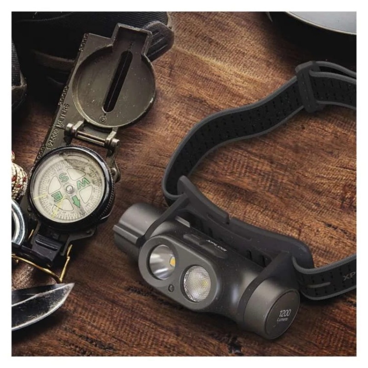 Latarka czołowa LED Xplor PHR19 ładowalna 1200lm 110m IPX8 GP P8569 aranżacja