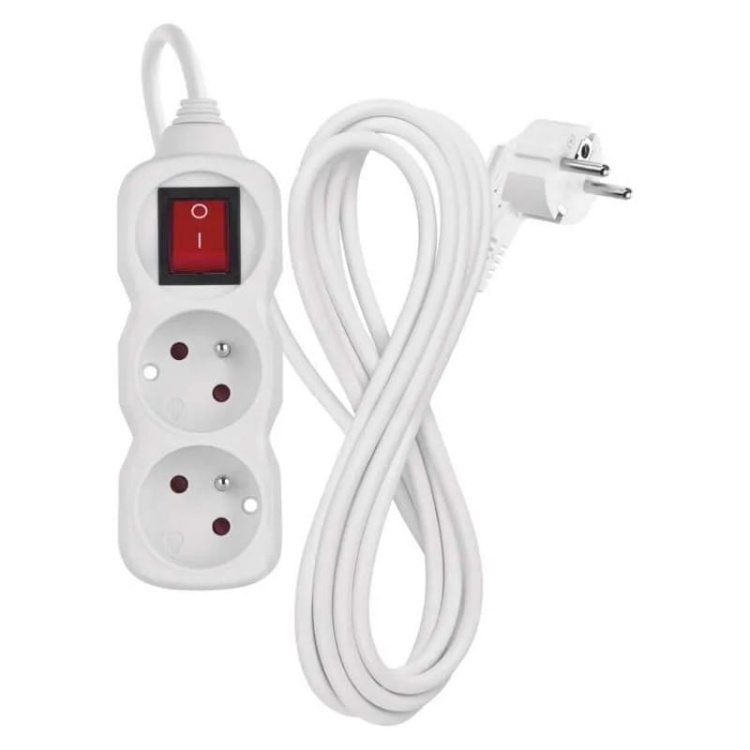 Przedłużacz P1213 z wyłącznikiem 2G 3m IP20 Emos