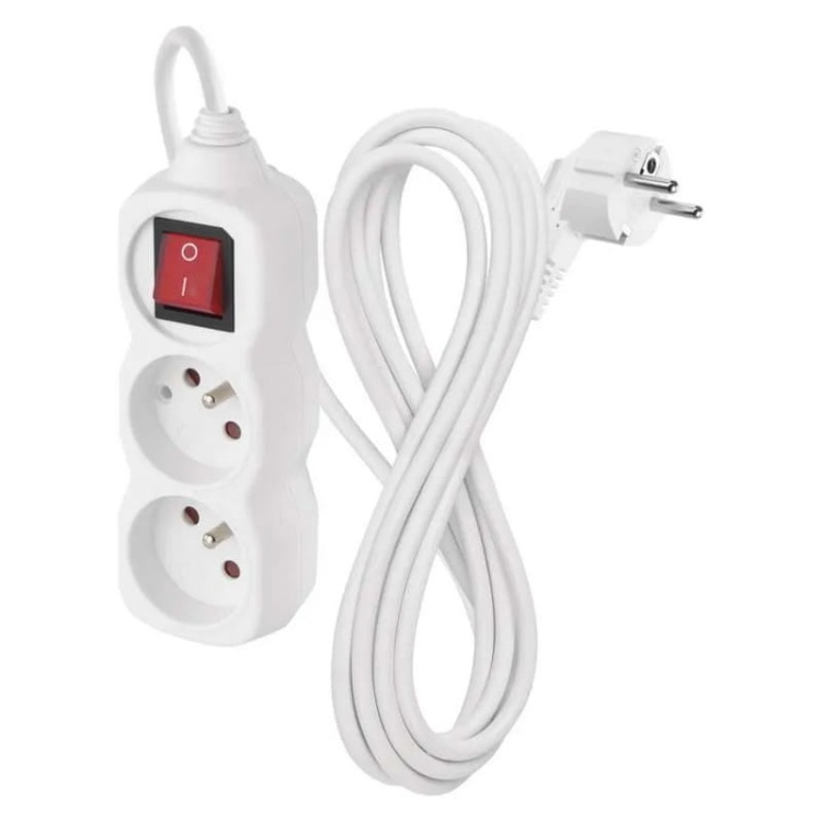 Przedłużacz P1213 z wyłącznikiem 2G 3m IP20 Emos