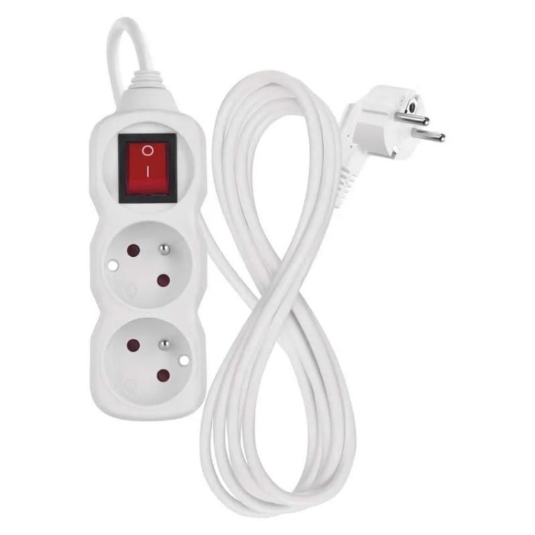 Przedłużacz P1212 z wyłącznikiem 2G 2m IP20 Emos