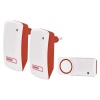 Dzwonki bezprzewodowe, bezbateryjny przycisk czerwony Emos P5750.2R