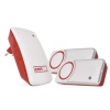 Dzwonek bezprzewodowy, 2 bezbateryjne przyciski czerwony Emos P5750.2T