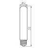 Żarówka LED XLED HP EX E40 43W 9000lm 4000K 320° Kanlux 37349 wymiary