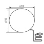 Oprawa ogrodowa STONO 20N E27 max 15W granit IP65 Kanlux 24654 wymiary