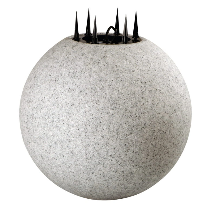 Kula ogrodowa STONO ∅20cm E27 max 15W granit IP65