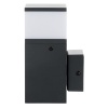 Kinkiet ogrodowy DASTEN F 16cm G9 z gniazdem french czarny IP44 Kanlux 38761