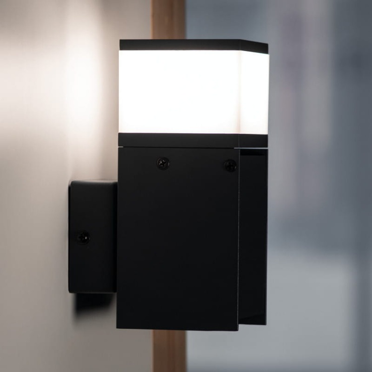 Kinkiet ogrodowy DASTEN 16cm G9 czarny IP44 Kanlux 38760 neutralna barwa