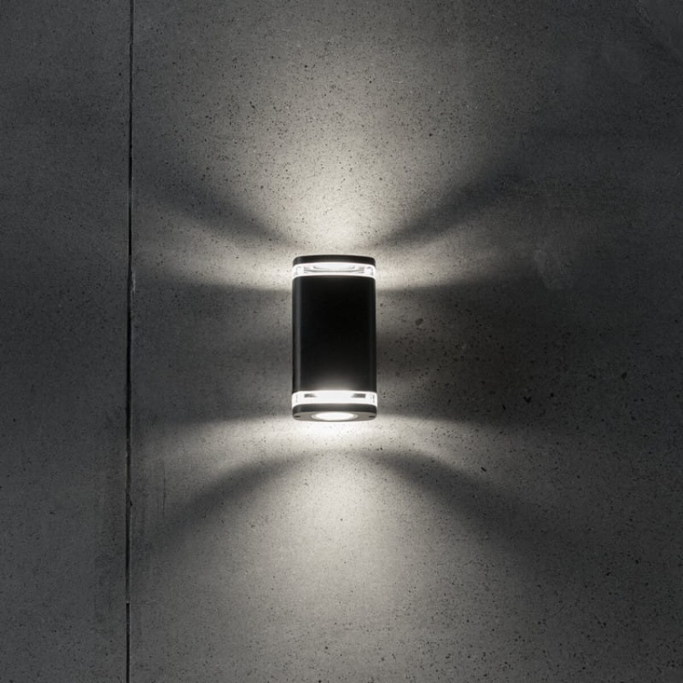 Oprawa elewacyjna ZEVI W EL 2x GU10 szara IP54 Kanlux 38887 aranżacja