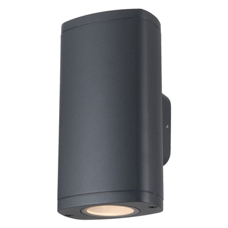 Oprawa elewacyjna ZEVI EL 2x GU10 szara IP54 Kanlux 38883