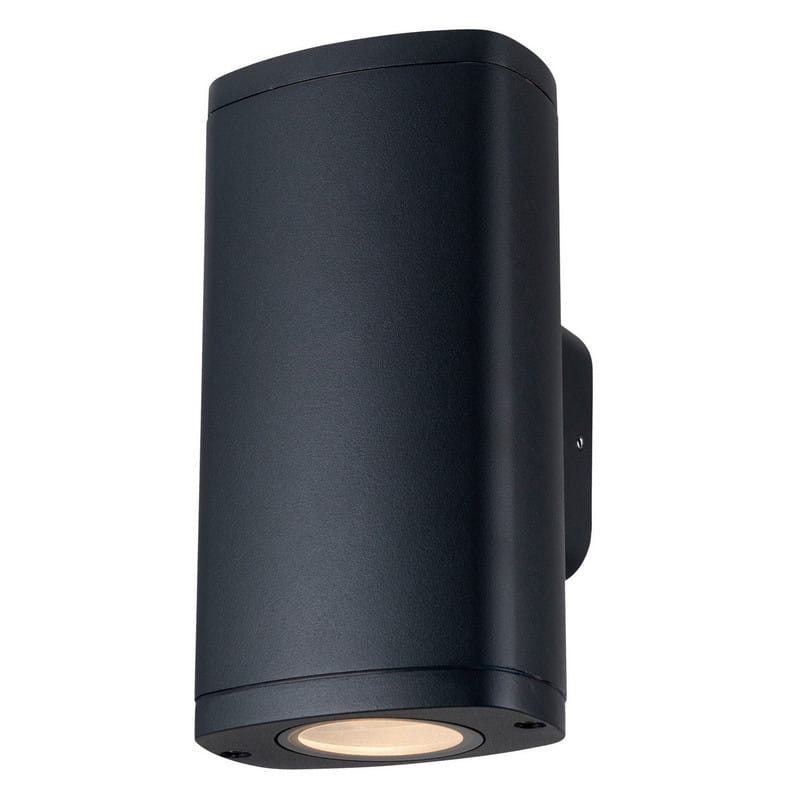 Oprawa elewacyjna ZEVI EL 2x GU10 czarna IP54 Kanlux 38882