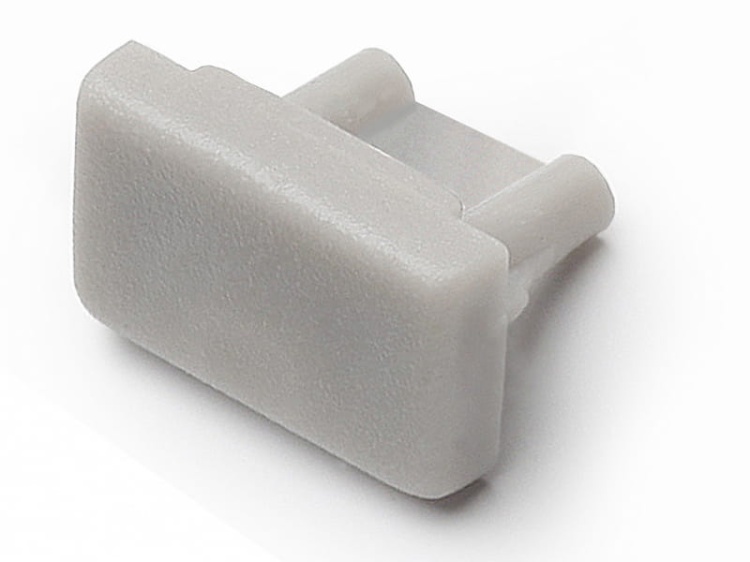 Zaślepka do profilu led SLIM8 szara Topmet przód