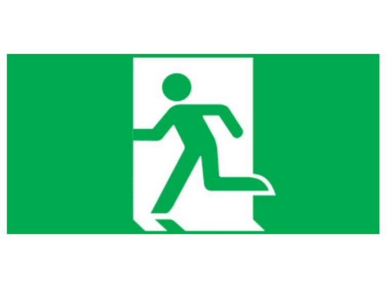 Piktogram do oprawy ewakuacyjnej ORION 39962/OR9 WYJŚCIE EWAKUACYJNE 