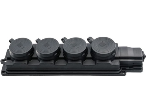 Listwa gumowa 4 gniazdowa 4x2P+Z IP44 PAWBOL