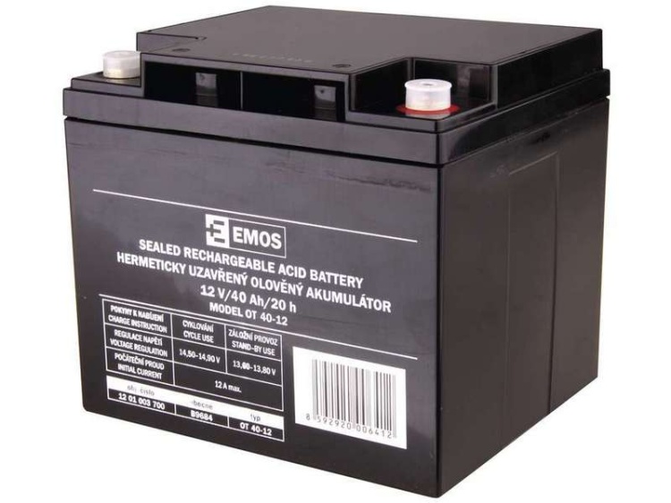 Akumulator VRLA w technologii AGM 12V 40Ah F T1 - M6 EMOS