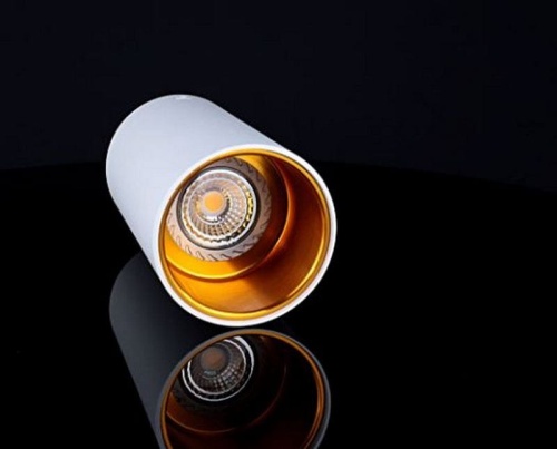 Oprawa natynkowa TUBA CHLOE biała/złota