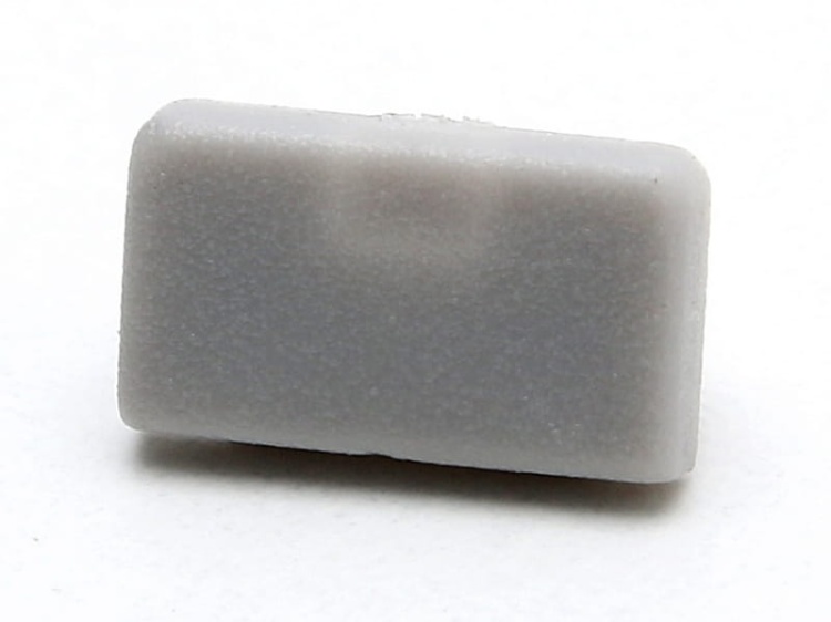 Zaślepka do profilu led SLIM8 szara Topmet front