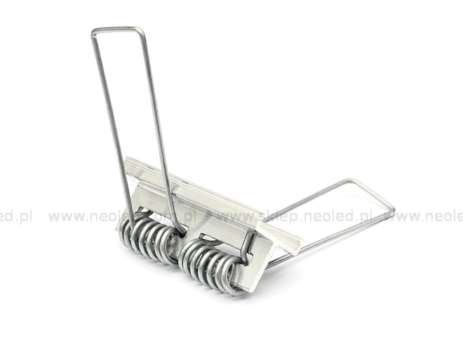 Uchwyt mocujący X sprężyna aluminium Topmet bok