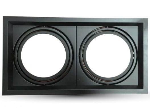 Oprawa do 2xAR111 G53 V-TAC aluminium czarna kwadratowa 3582