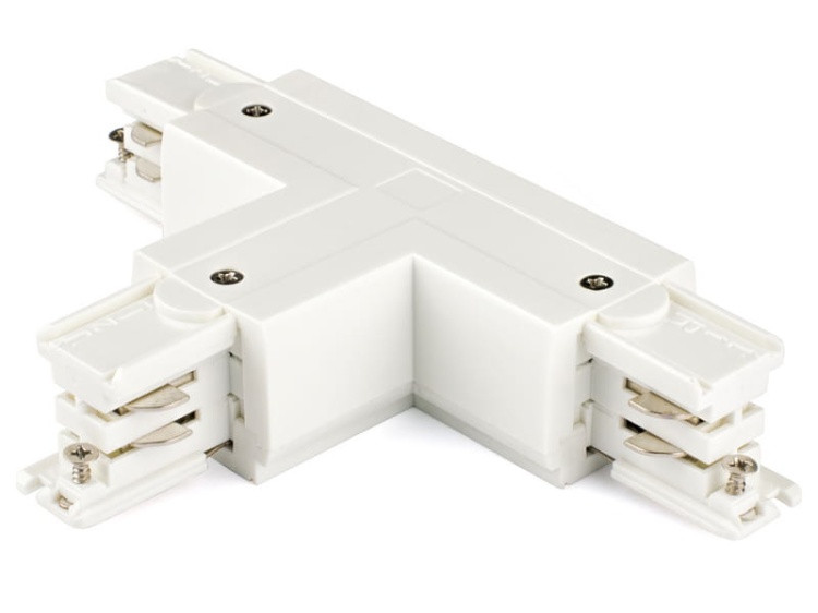 Łącznik T lewy biały