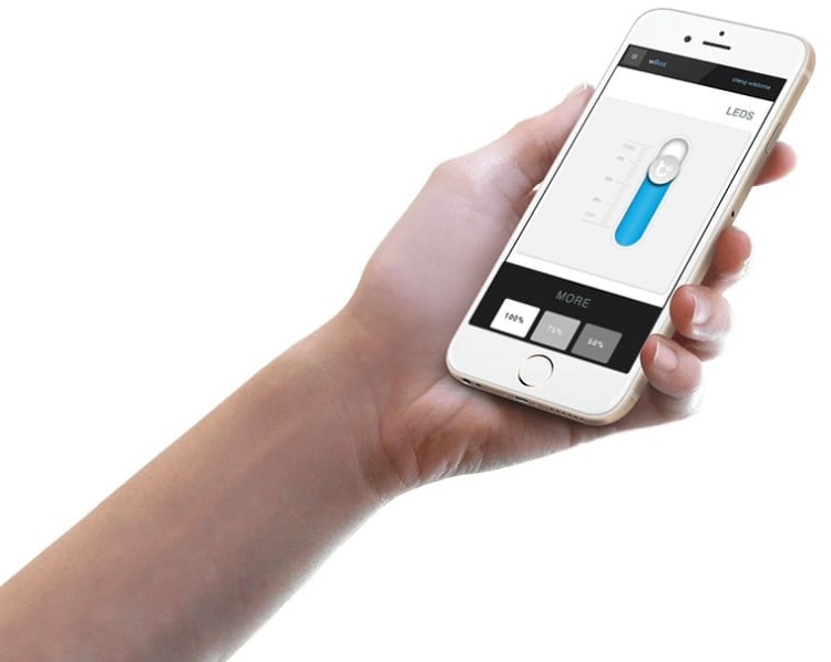 wLightBoxS sterowanie oświetleniem led smartfonem