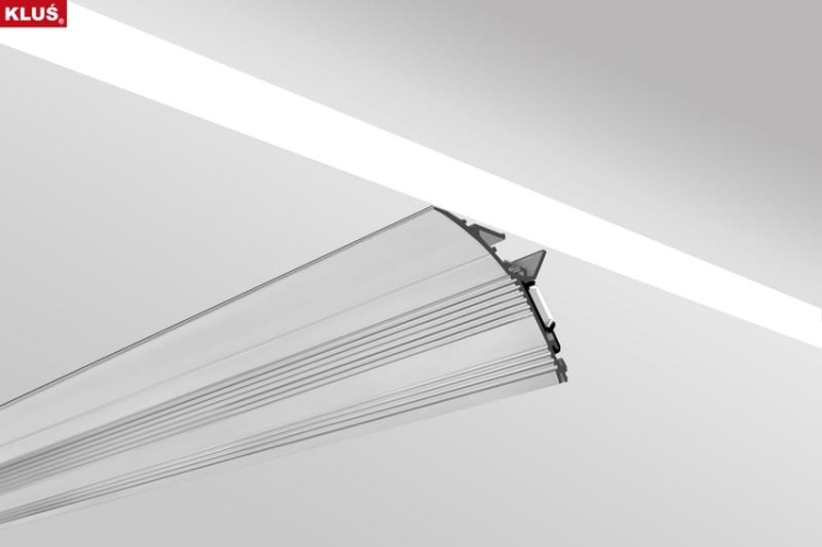 Profil LED LIT nieanodowany, bez przesłony, odcinki: 1m, 2m, 3m KLUŚ