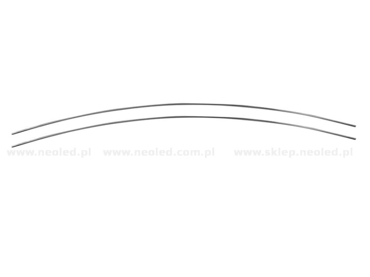 Pręt FI-3 nierdzewny 53cm stalowy do mocowania profili LED KLUŚ 1528