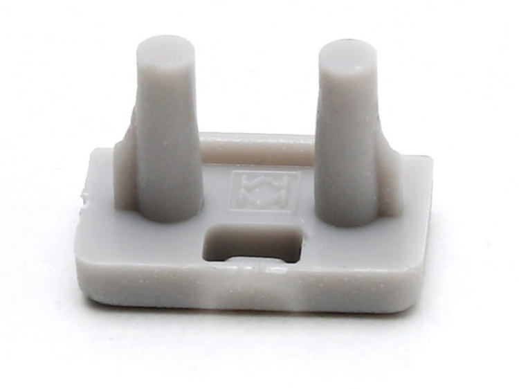 Zaślepka do profilu led SLIM8 szara Topmet bok