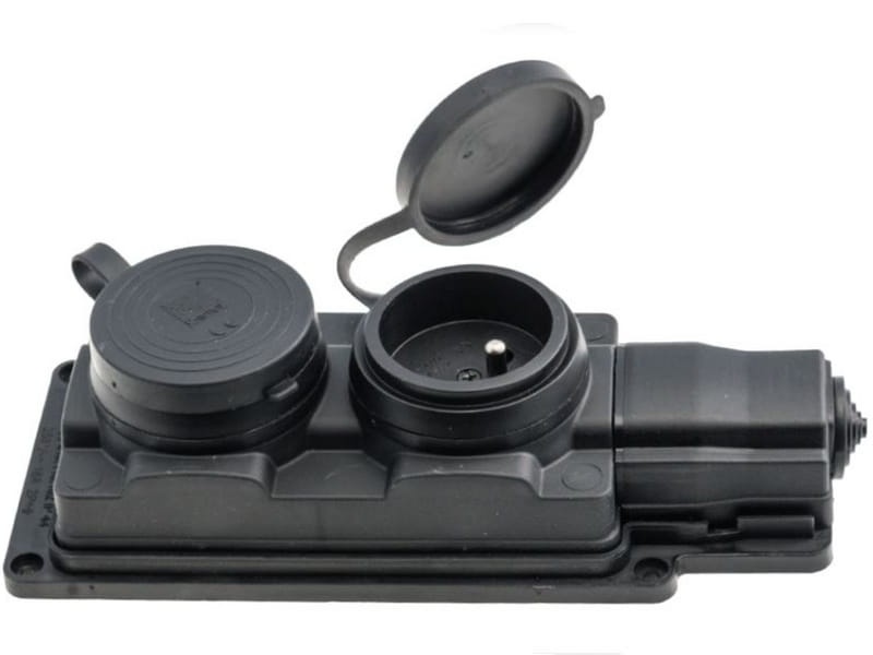 Listwa gumowa 2 gniazdowa 2x2P+Z IP44 PAWBOL
