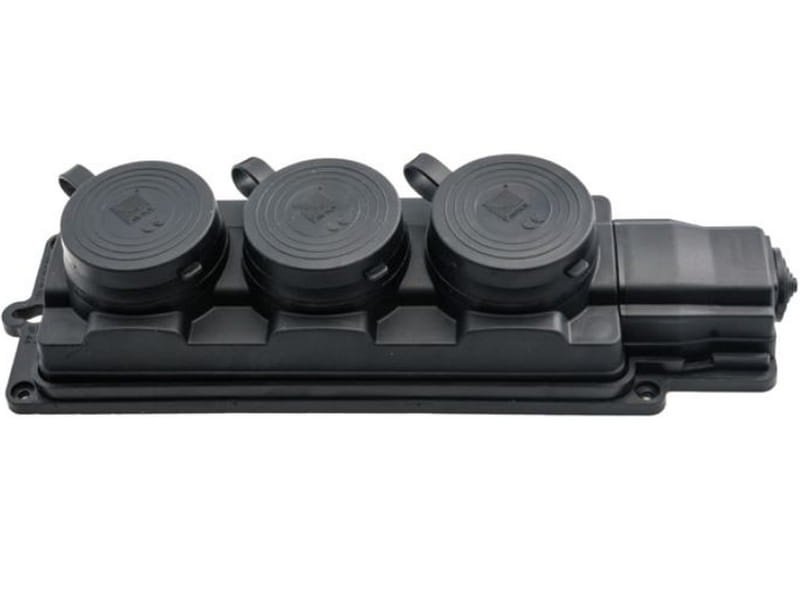 Listwa gumowa 3 gniazdowa 3x2P+Z IP44 PAWBOL