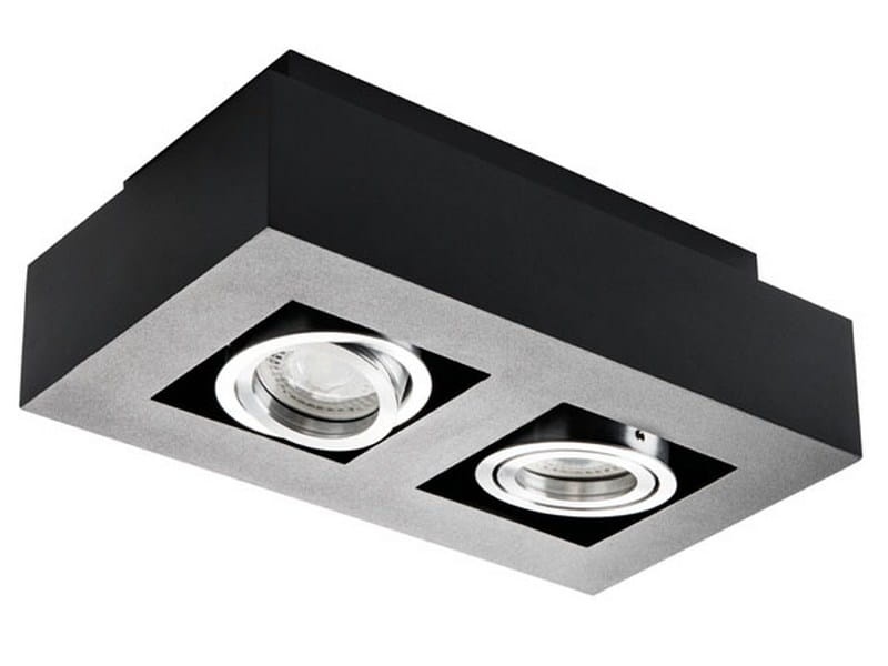 Oprawa natynkowa STOBI matowa, piaskowana 2xGU10 podwójna czarna Kanlux