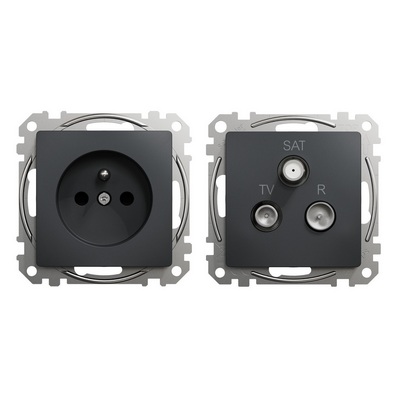 Gniazda Sedna antracyt