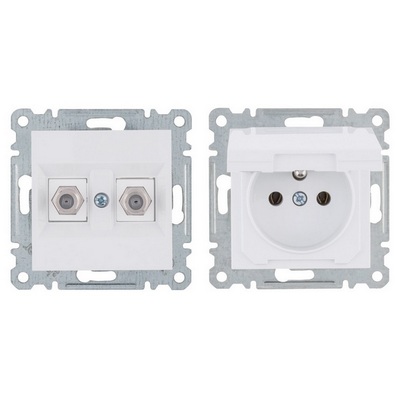 Gniazda Lumina białe