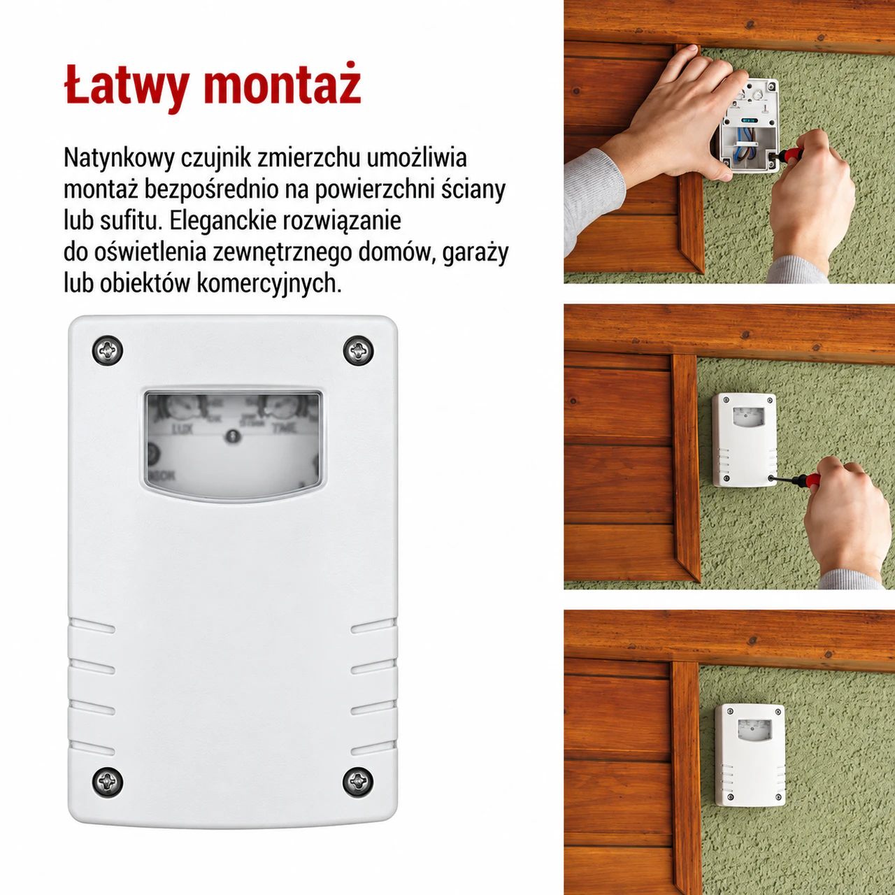 Konstrukcja i montaż czujnika IP65