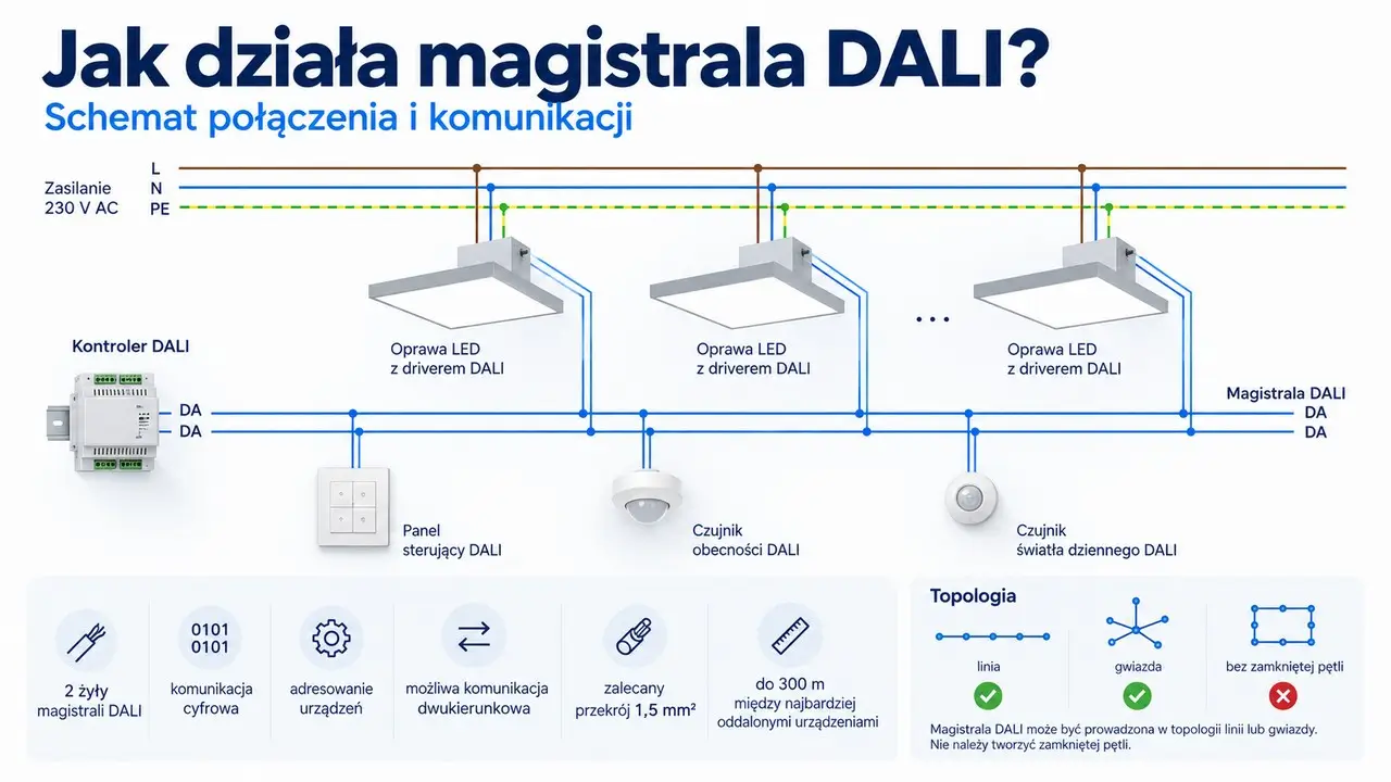 Jak działa magistrala DALI?