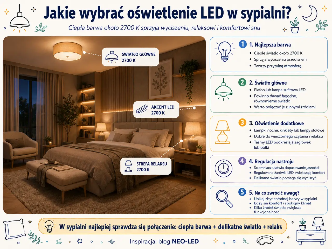 Jakie oświetlenie led do sypialni?