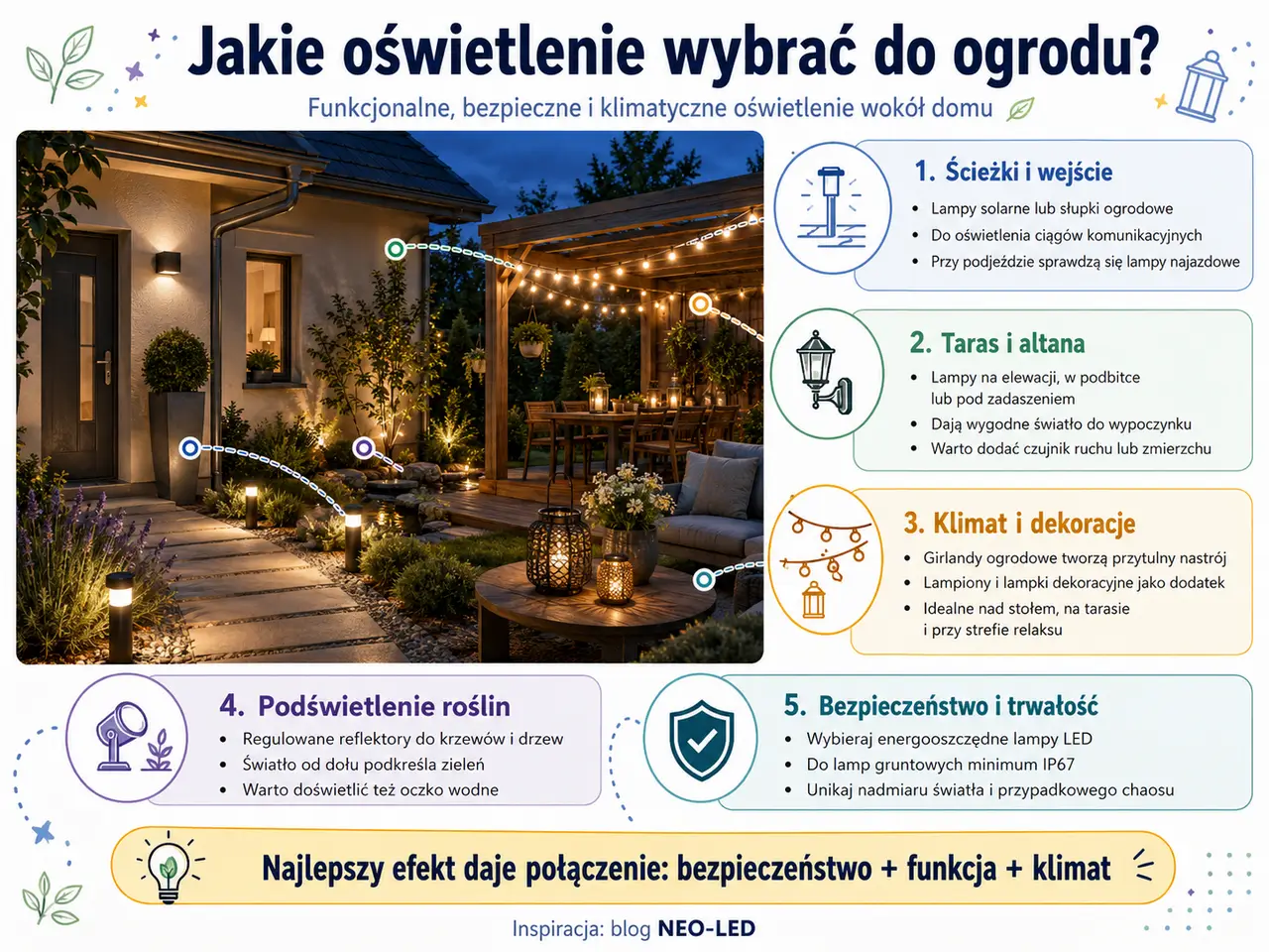 Jakie oświetlenie do ogrodu wybrać?