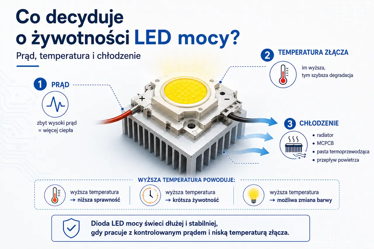 Co decyduje o trwałości diody LED