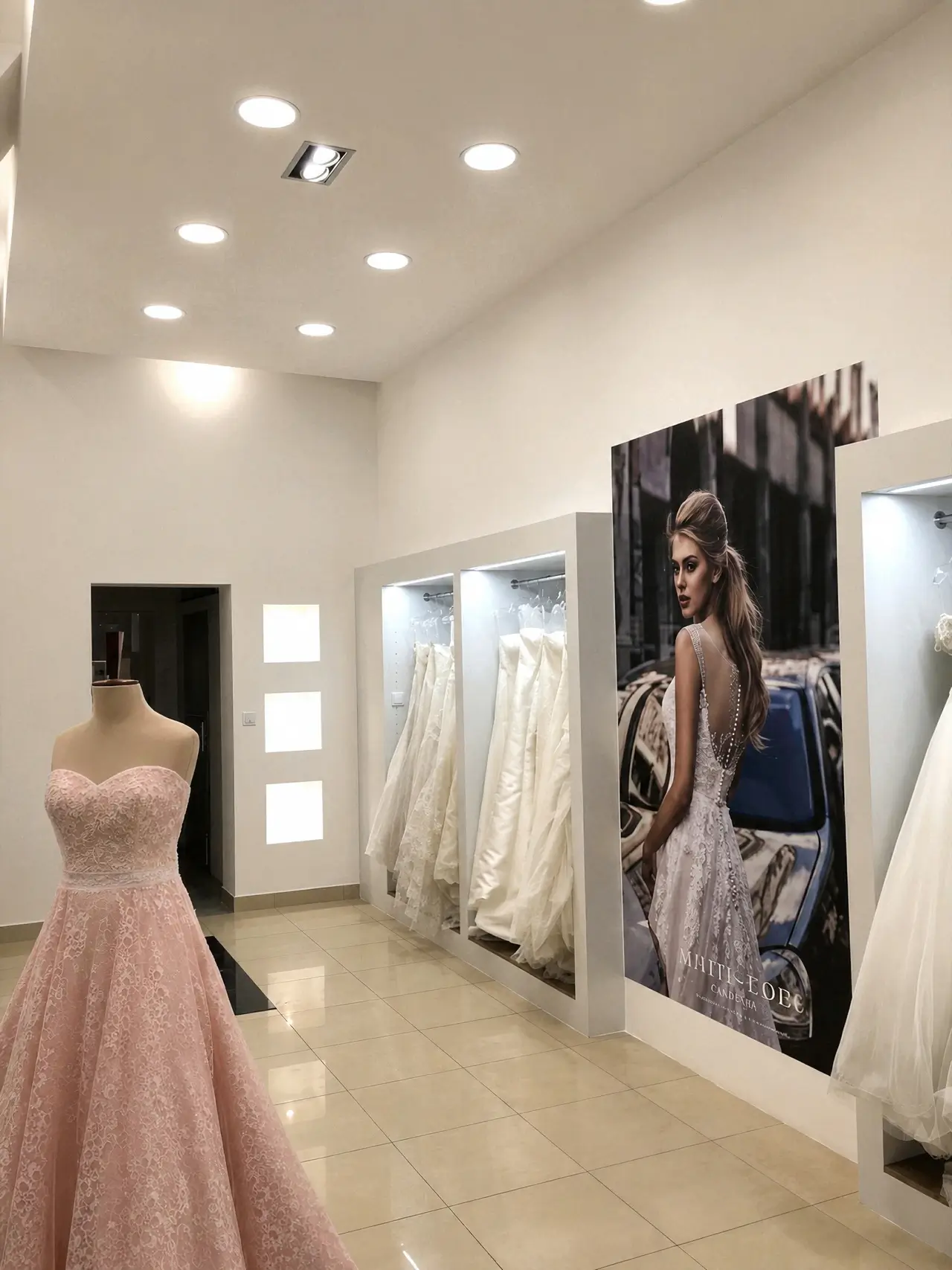 Projekt oświetlenia LED salonu Amy Love w Poznaniu