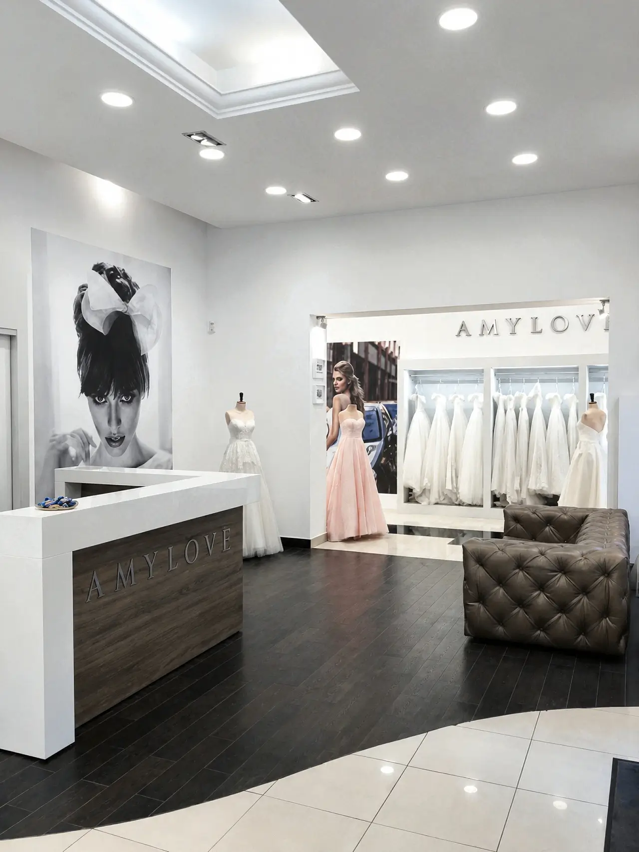 Salon Amy Love Poznań z oświetleniem LED