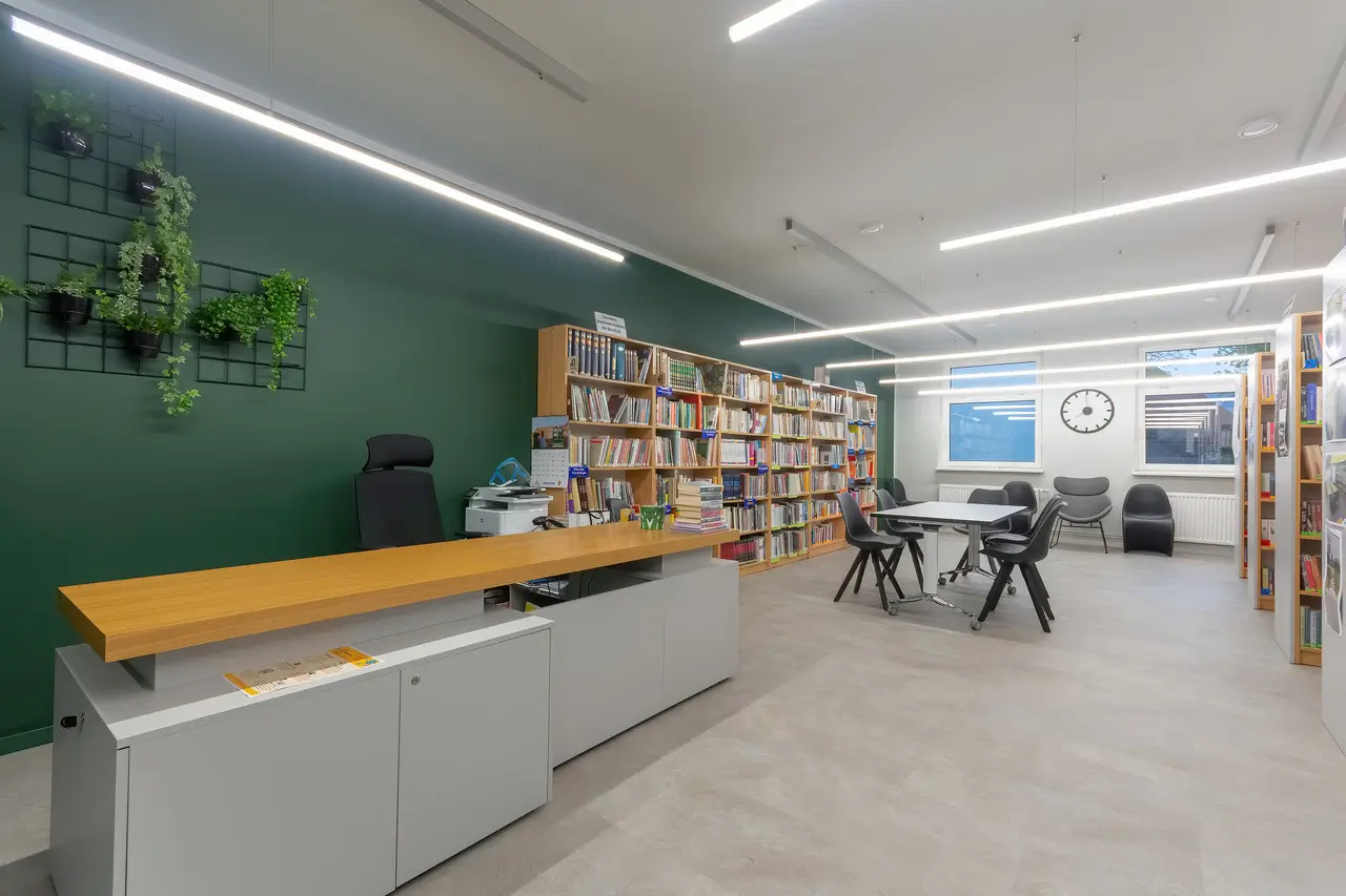 Biblioteka Publiczna w Czernicy z oprawami LED