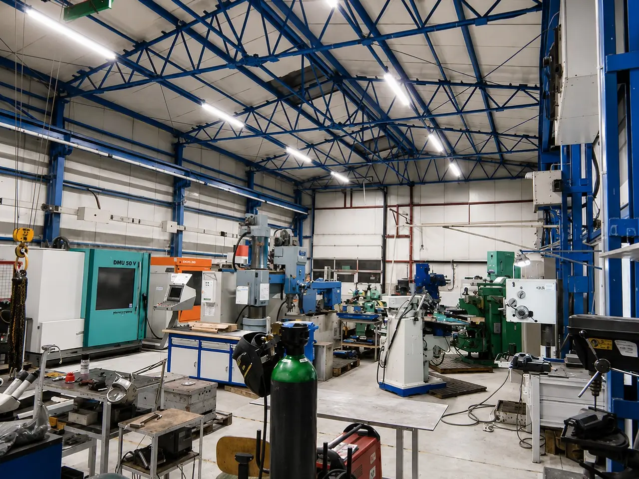 Hala produkcyjna BIKKOPLAST z oprawami LINEO LED