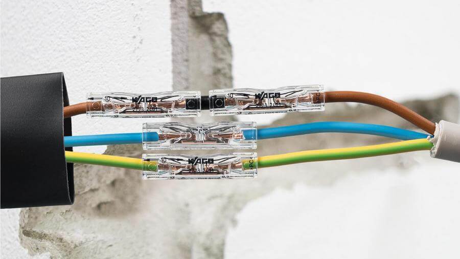 Przelotowa złączka instalacyjna Inline do przewodów sztywnych